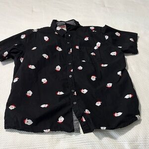 Free Planet Black Shirt with Red and White Faces